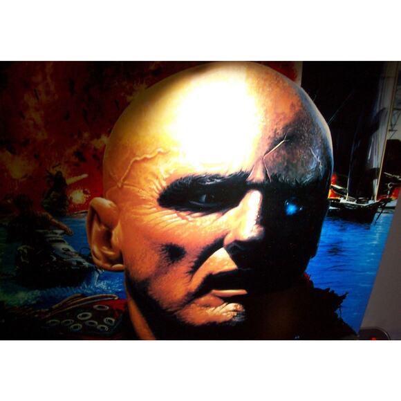 WaterWorld Pinball Translite Art Sheet Kevin Costner Original Unused Vintage - Picture 3 of 6